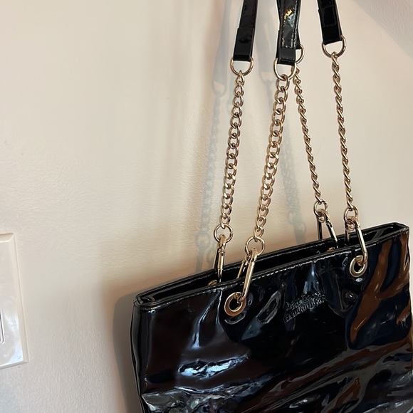 Discontinued, Jean Paul Gaultier leather and gold chain designer bag. - Picture 2 of 2